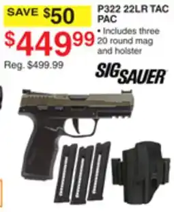 Dunham's Sports SIG SAUER 22LR TAC PAC offer