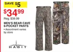 Dunham's Sports HABIT MEN'S BEAR CAVE 6-POCKET PANTS offer