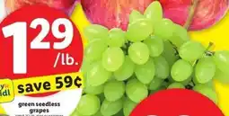 Lidl green seedless grapes offer