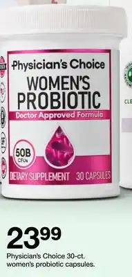 Target Physician's Choice 30-ct. women's probiotic capsules offer