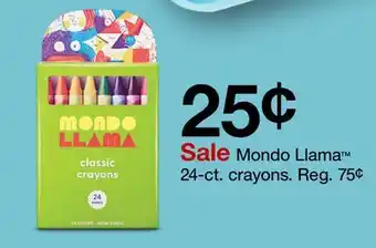 Target Mondo Llama 24-ct. crayons offer