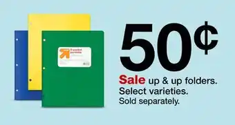 Target up & up folders.` offer