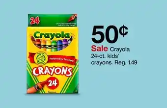 Target Crayola 24-ct. kids' crayons offer