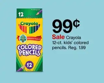 Target Crayola 12-ct. kids' colored pencils offer