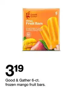 Target Good & Gather 6-ct. frozen mango fruit bars offer