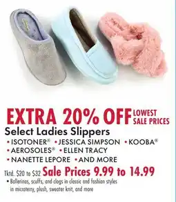 Boscov's Select Ladies Slippers offer