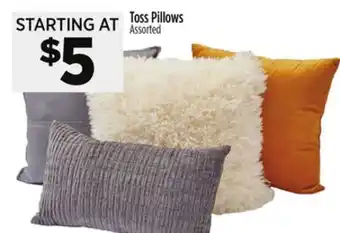 Dollar General Toss Pillows offer