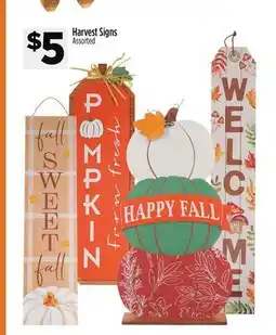 Dollar General Harvest Signs offer