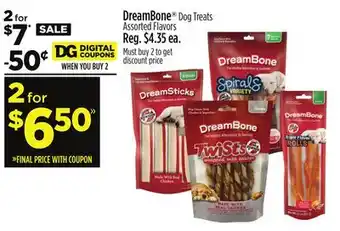 Dollar General DreamBone Dog Treats offer
