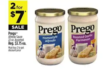 Dollar General Prego Alfredo Sauce offer