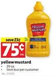 Lidl yellow mustard offer