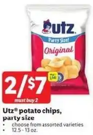 Lidl Utz potato chips, party size offer