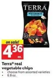 Lidl Terra real vegetable chips offer
