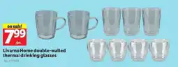 Lidl Livarno Home double-walled thermal drinking glasses offer