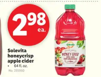 Lidl Solevita honeycrisp apple cider offer