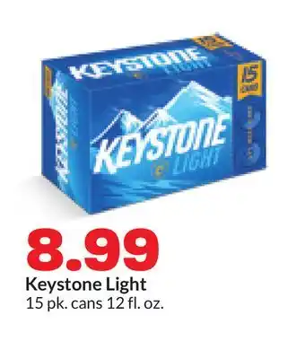 Hy-Vee Keystone Light offer