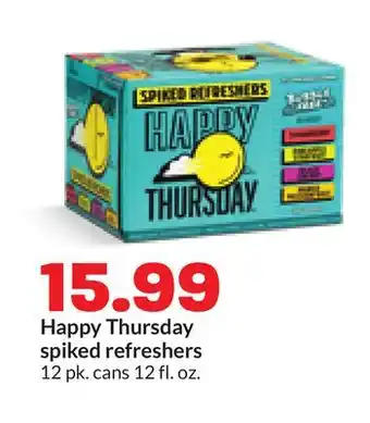 Hy-Vee Happy Thursday spiked refreshers offer