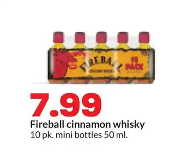 Hy-Vee Fireball cinnamon whisky offer