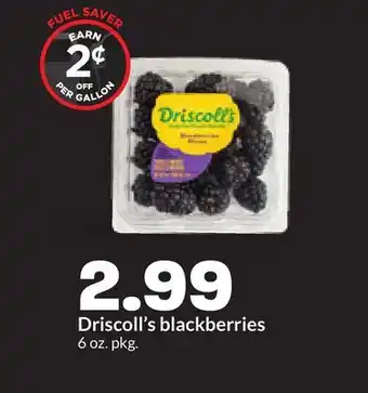 Hy-Vee Driscoll's blackberries offer