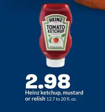 Hy-Vee Heinz ketchup, mustard or relish offer