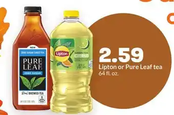 Hy-Vee Lipton or Pure Leaf tea offer