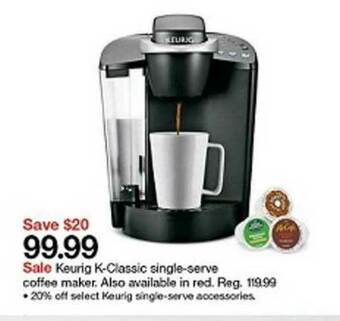 Target Keurig K-classic Single-serve Coffee Maker offer