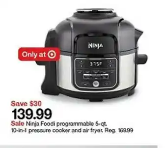 Target Ninja Foodi Programmable 10 In 1 Pressure Cooker And Air Fryer offer