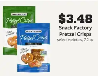 Fareway Snack Factory Pretzel Crisps offer