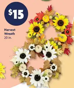 Family Dollar Harvest Wreath offer