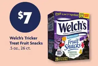 Family Dollar Welch's Tricker Treat Fruit Snacks offer