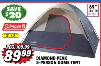 Big 5 Coleman Diamond Peak 5-Person Dome Tent offer