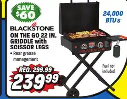 Big 5 Blackstone On The Go 22 Griddle with Scissor Legs offer
