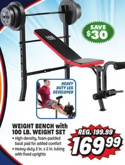 Big 5 Marcy Pro Weight Bench with 100-lb. Weight Set offer