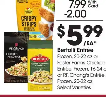 Ralphs Bertolli Entrée offer