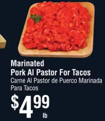Smart & Final Marinated Pork Al Pastor For Tacos offer