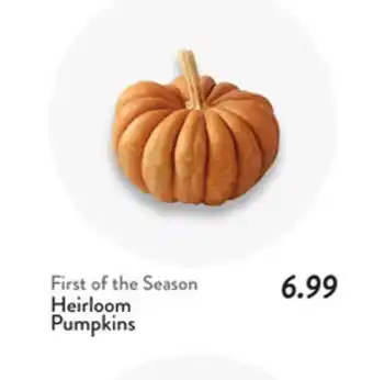 Fresh Thyme Heirloom Pumpkins offer