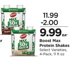 Food 4 Less Boost Max Protein Shakes offer