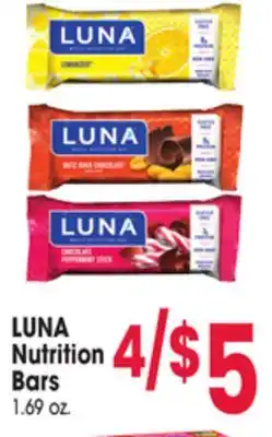 Jewel-Osco LUNA Nutrition Bars offer