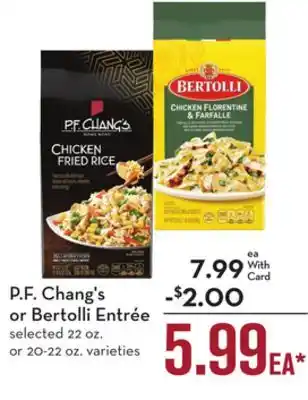 Mariano's P.F. Chang's or Bertolli Entrée offer