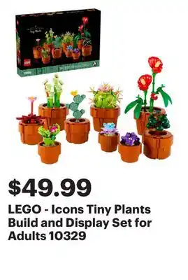 Best Buy LEGO - Icons Tiny Plants Build and Display Set for Adults 10329 offer