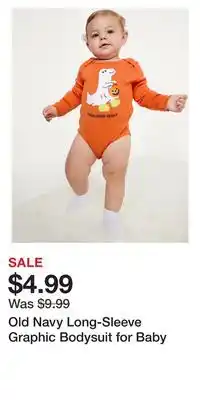 Old Navy Old Navy Long-Sleeve Graphic Bodysuit for Baby offer