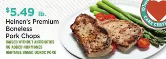 Heinen's Heinen's Premium Boneless Pork Chops offer
