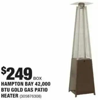 The Home Depot Hampton Bay BTU Gold Gas Patio Heater offer