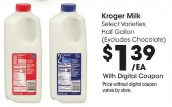 Kroger Kroger Milk offer