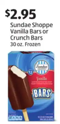 Aldi Sundae Shoppe Vanilla Bars or Crunch Bars offer