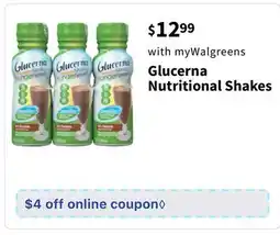Walgreens Glucerna Nutritional Shakes offer