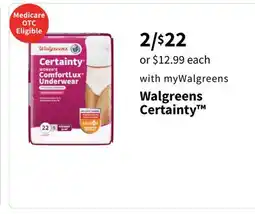 Walgreens Walgreens Certainty offer