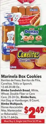 Vallarta Supermarkets Marinela Box Cookies offer