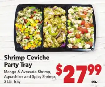 Vallarta Supermarkets Shrimp Ceviche Party Tray offer