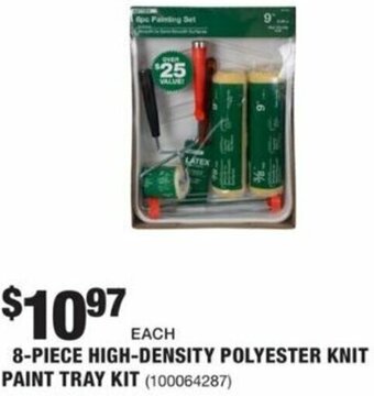 The Home Depot 8-Piece High-Density Polyester Knit Paint Tray Kit offer